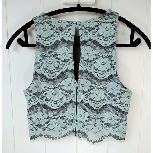 Teeze Me 2 piece Halter Dress Lace Tulle/Mesh size 5/6 Fully Lined Molded Cups - Picture 4 of 9